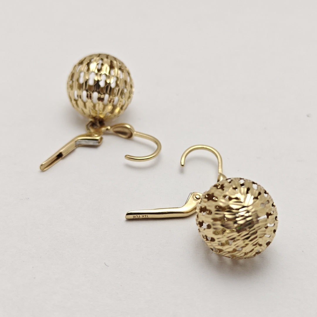 ARETES PAR ORO 14 K 2.8 GRMS (SEMINUEVO)