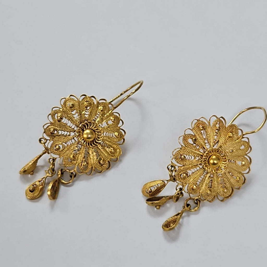 ARETES PAR ORO 10 K 4,50 GRMS (SEMINUEVO)