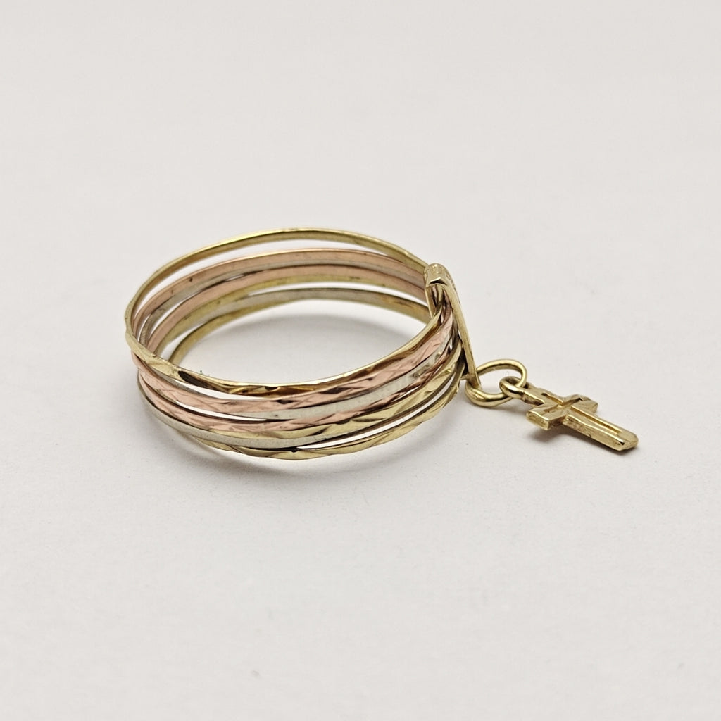 ANILLITO ORO COMBINADO 14 K 1.9 GRMS (SEMINUEVO)