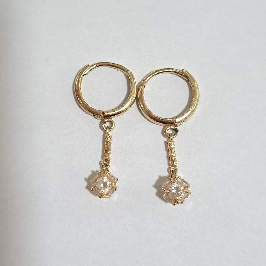 ARETES PAR ORO 14 K 2,10 GRMS (SEMINUEVO)