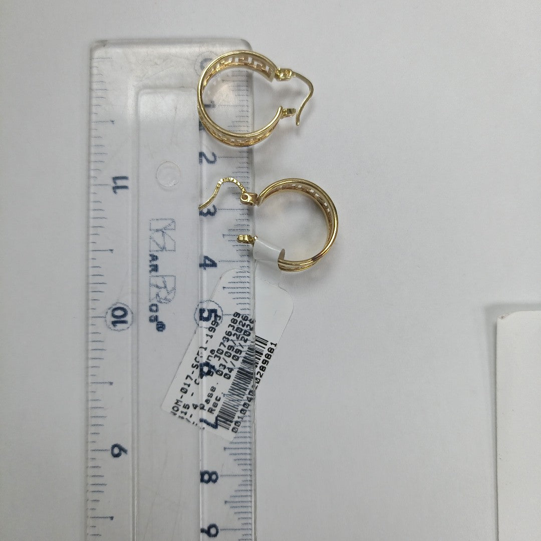ARRACADAS PAR ORO 14 K 3.6 GRMS (SEMINUEVO)