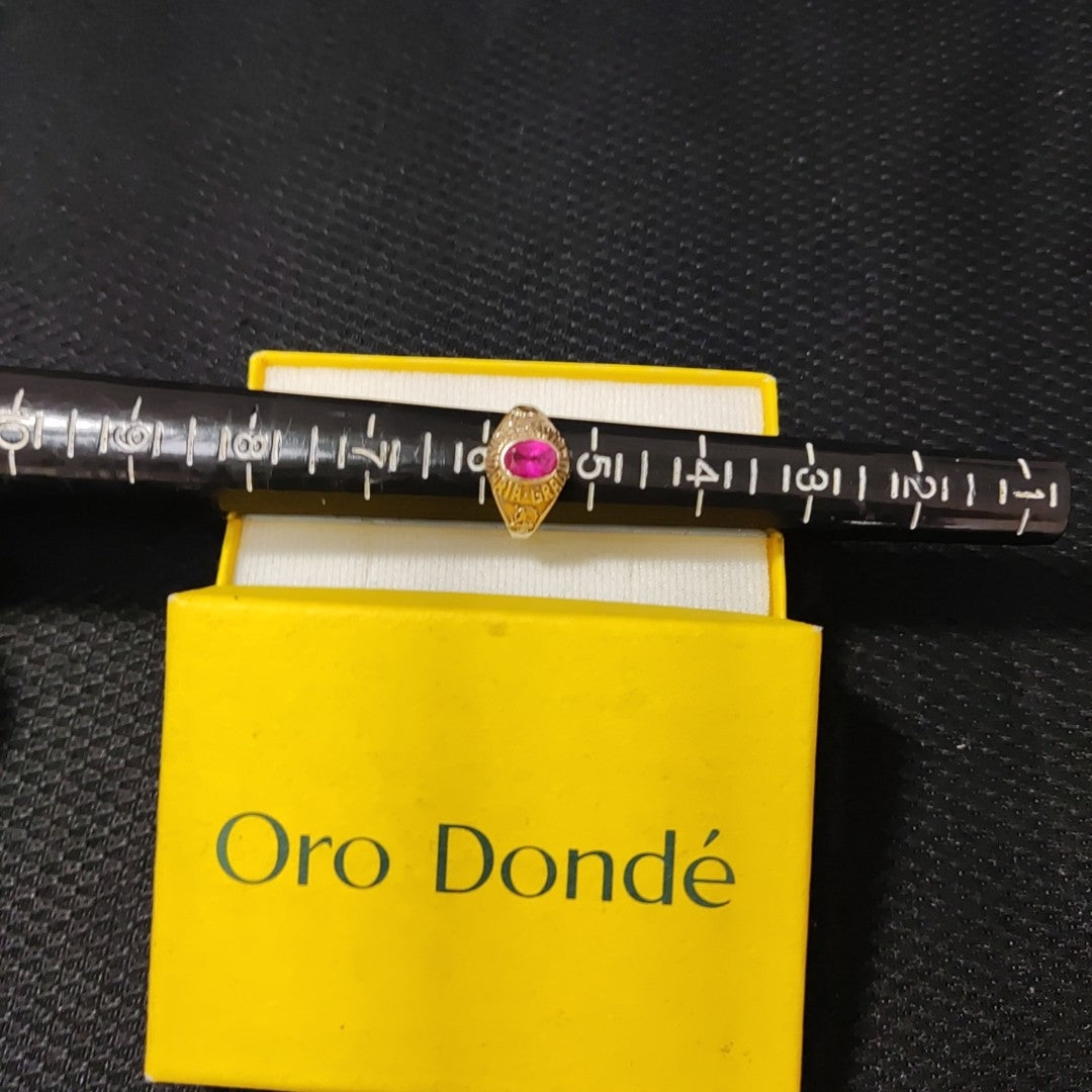 ANILLO DE GRADUACIÓN ORO 10 K 2,30 GRMS (SEMINUEVO)