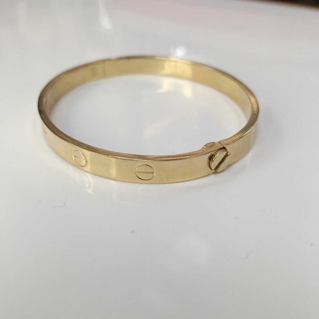 PULSERA RIGIDA ORO 14 K 7,30 GRMS (SEMINUEVO)