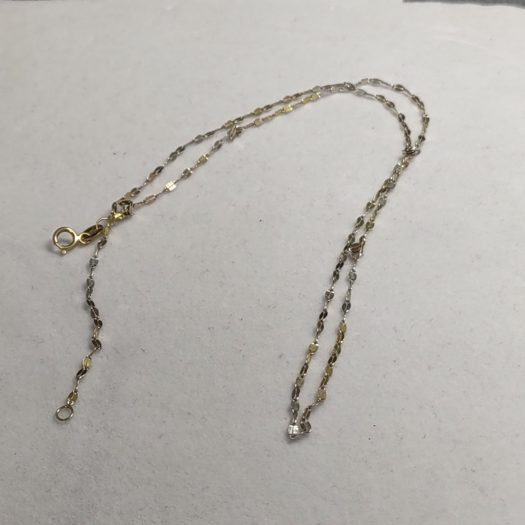 CADENA ORO COMBINADO 14 K 1.1 GRMS (SEMINUEVO)