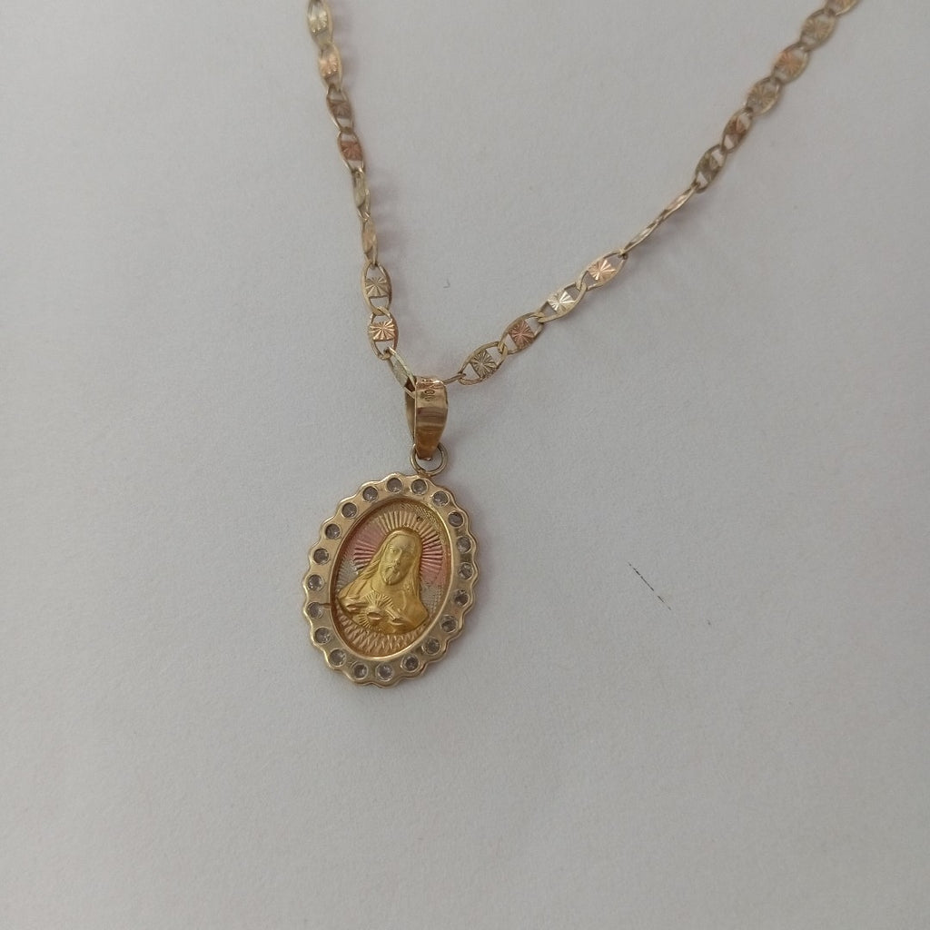 CADENA, DIJE ORO 10 K 3.5 GRMS (SEMINUEVO)
