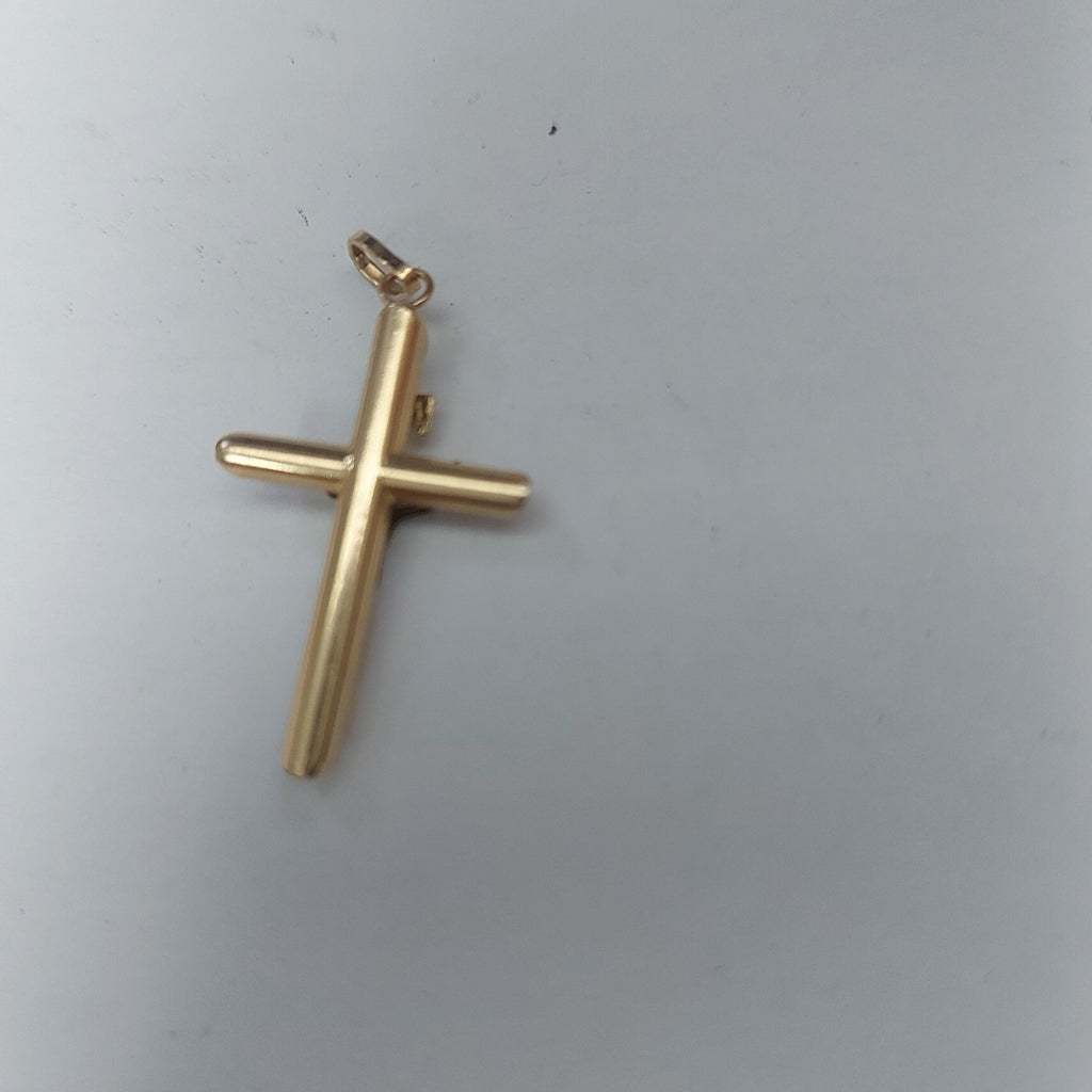 CRUCIFIJO, DIJE ORO 14 K 0.9 GRMS (SEMINUEVO)
