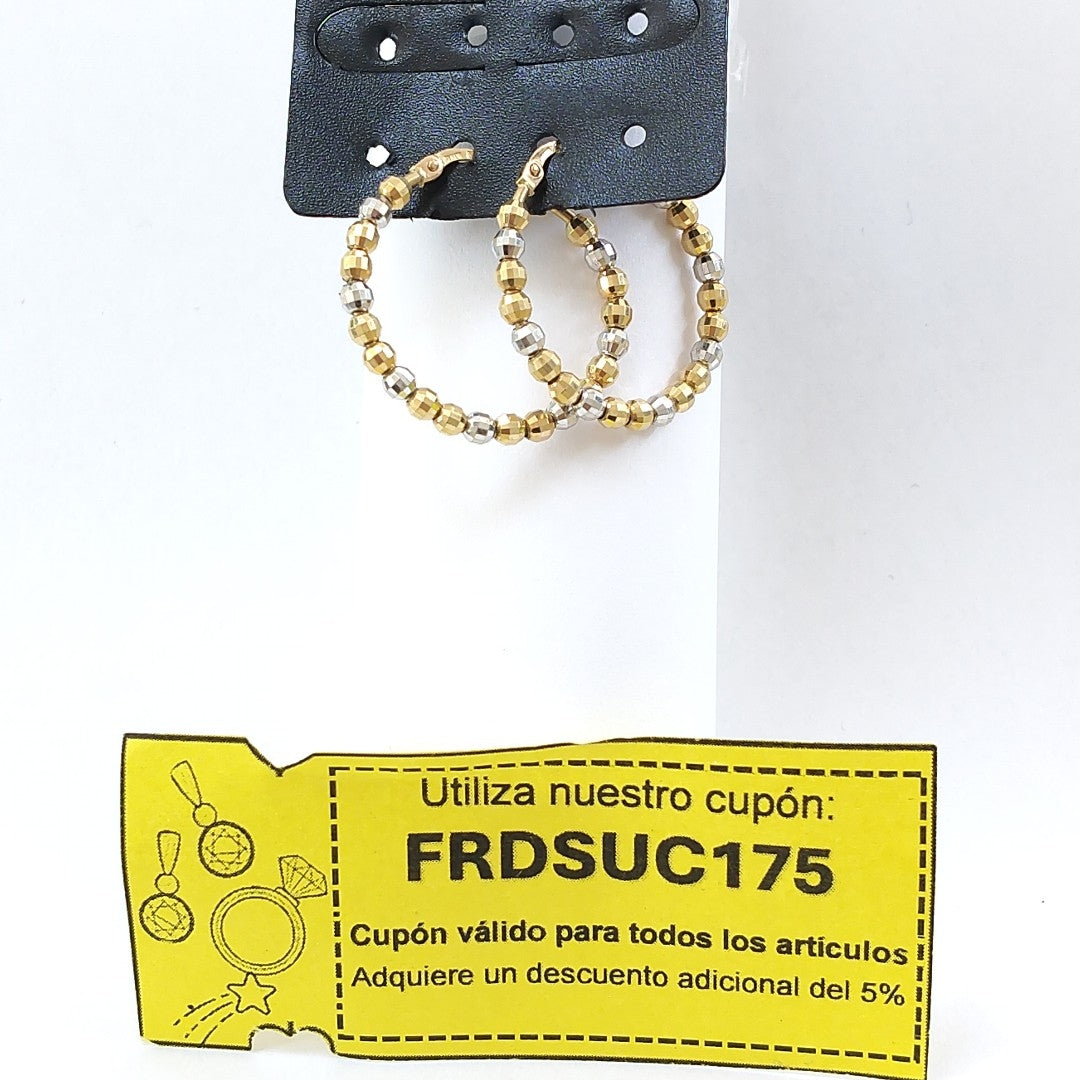 ARRACADAS PAR ORO 14 K 4.6 GRMS (SEMINUEVO)
