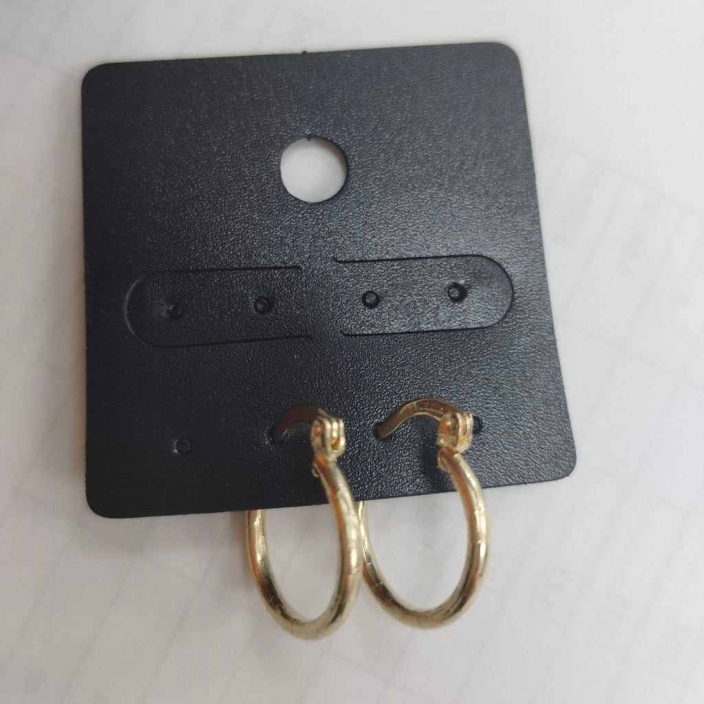 ARETES ARRACADAS ESTRIADAS 14K 1.4 GR (NUEVO)