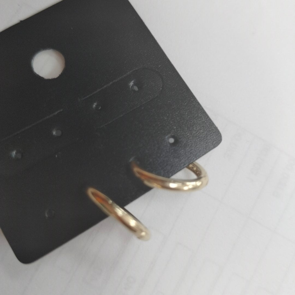 ARETES ARRACADA C CIRCONIAS 14K 1.6 GR (NUEVO)