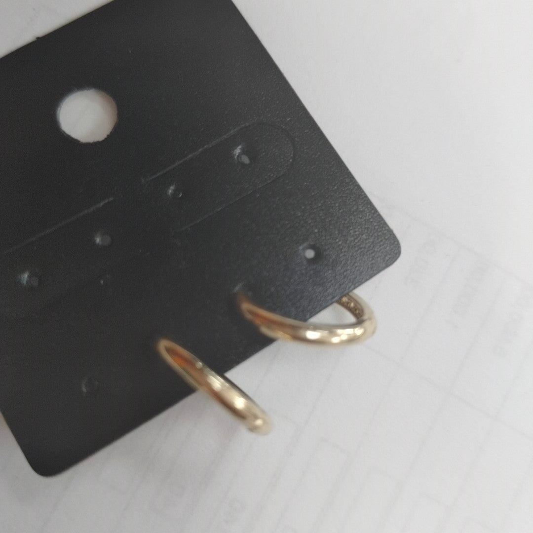 ARETES ARRACADA C CIRCONIAS 14K 1.6 GR (NUEVO)