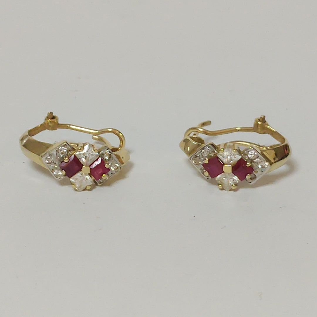 ARETES PAR ORO 14 K 5,30 GRMS (SEMINUEVO)