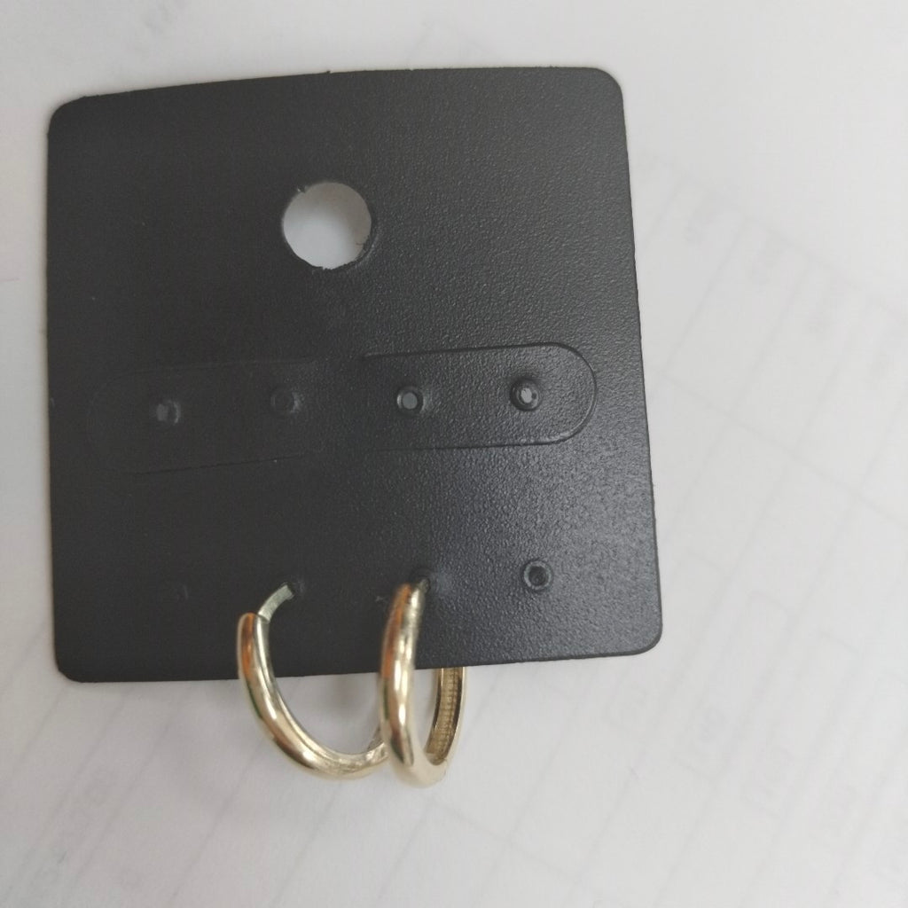 ARETES HUGGIES LISAS 14K 1.6 GR (NUEVO)