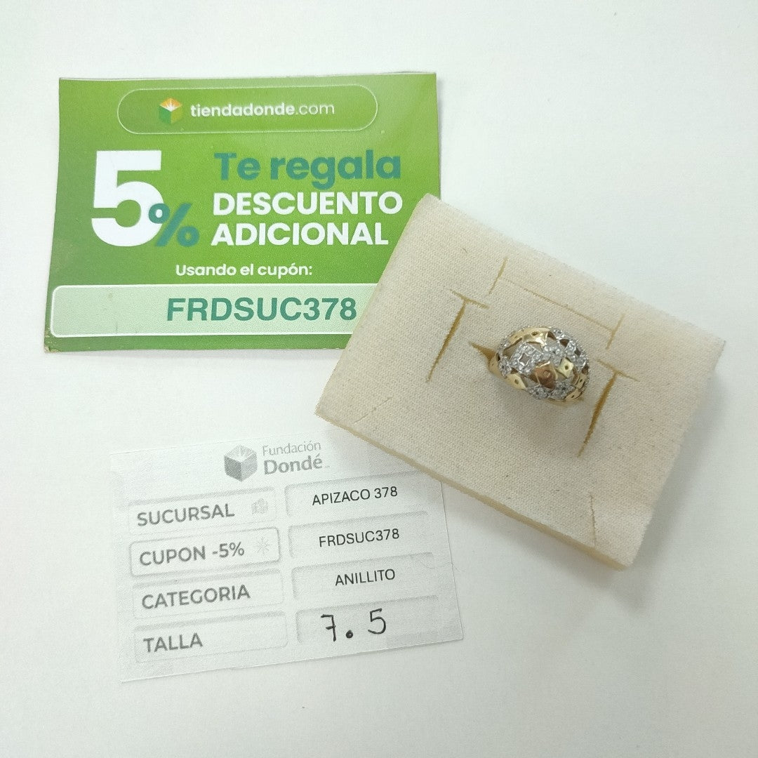 ANILLO ORO 14 K 5.7 GRMS (SEMINUEVO)