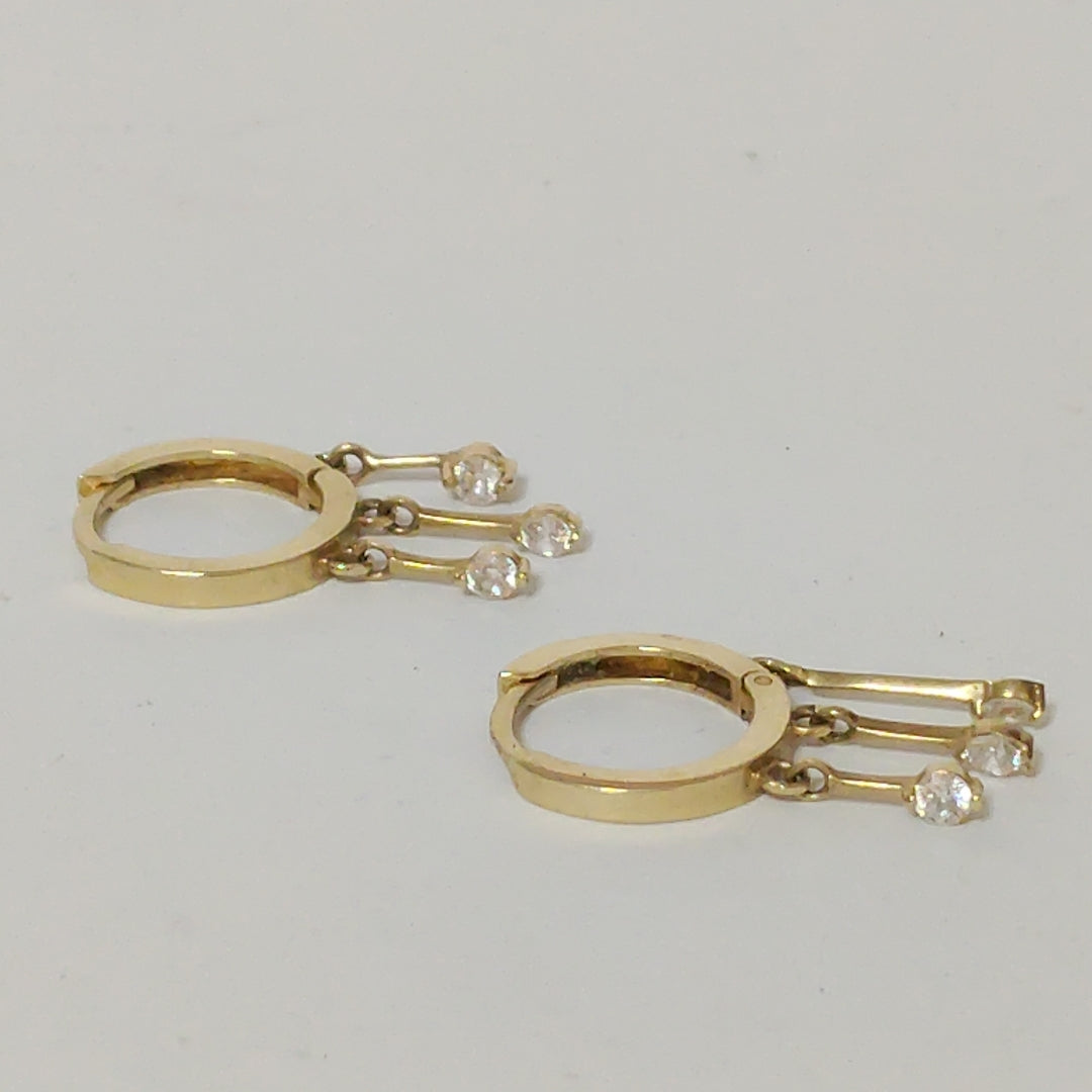 ARRACADAS PAR ORO 10 K 2,40 GRMS (SEMINUEVO)