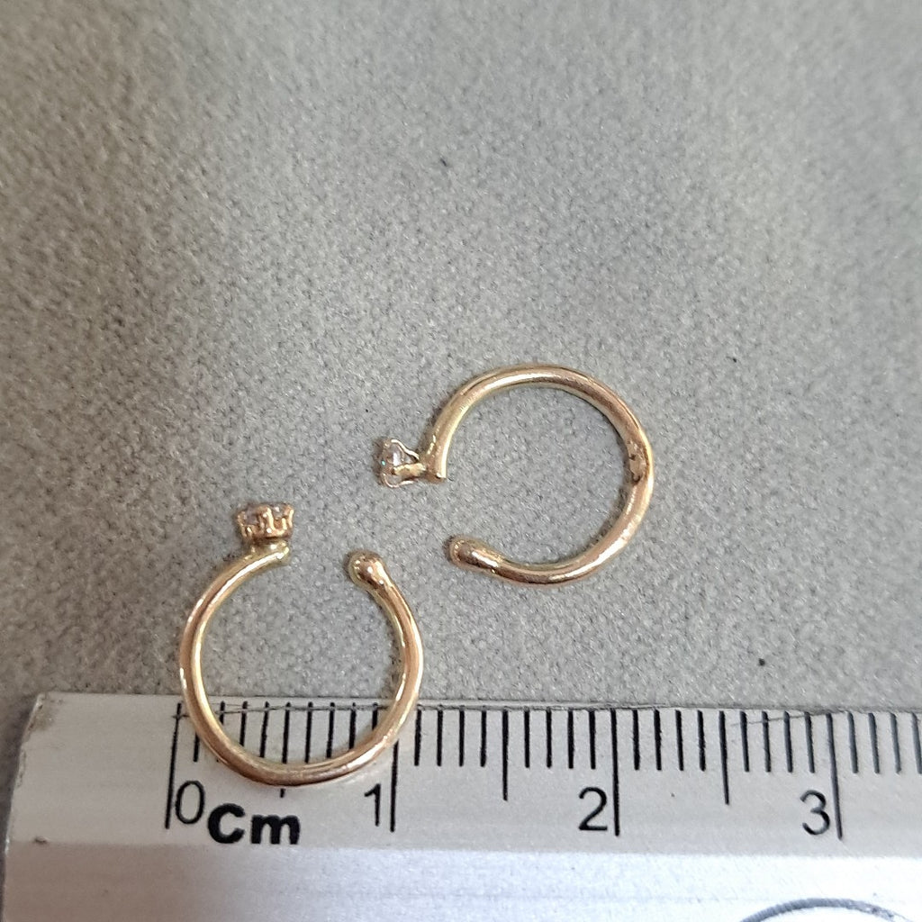 ARETES PAR ORO 8 K 0,80 GRMS (SEMINUEVO)