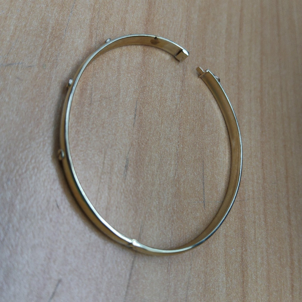 PULSERA RIGIDA ORO 14 K 7.7 GRMS (SEMINUEVO)