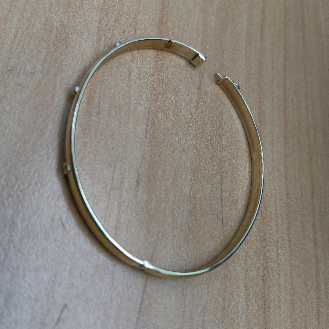 PULSERA RIGIDA ORO 14 K 7.7 GRMS (SEMINUEVO)