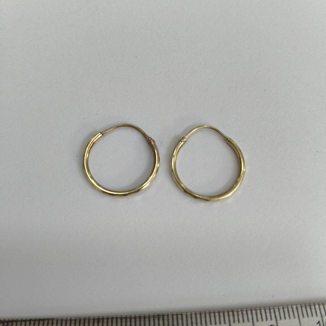 ARRACADAS PAR ORO 14 K 1 GRMS (SEMINUEVO)