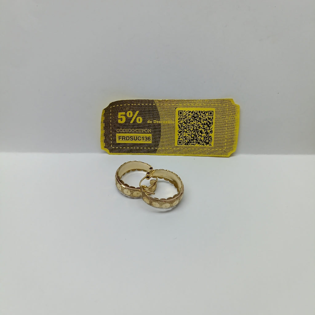 ARRACADAS PAR ORO,ORO PLATINO 14 K 3,60 GRMS (SEMINUEVO)