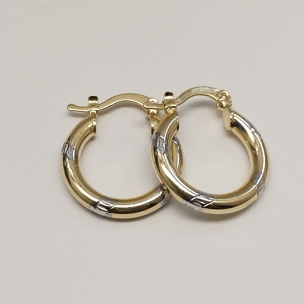 ARETES ARRACADAS COMBINADAS 14K 1.6 GR (NUEVO)