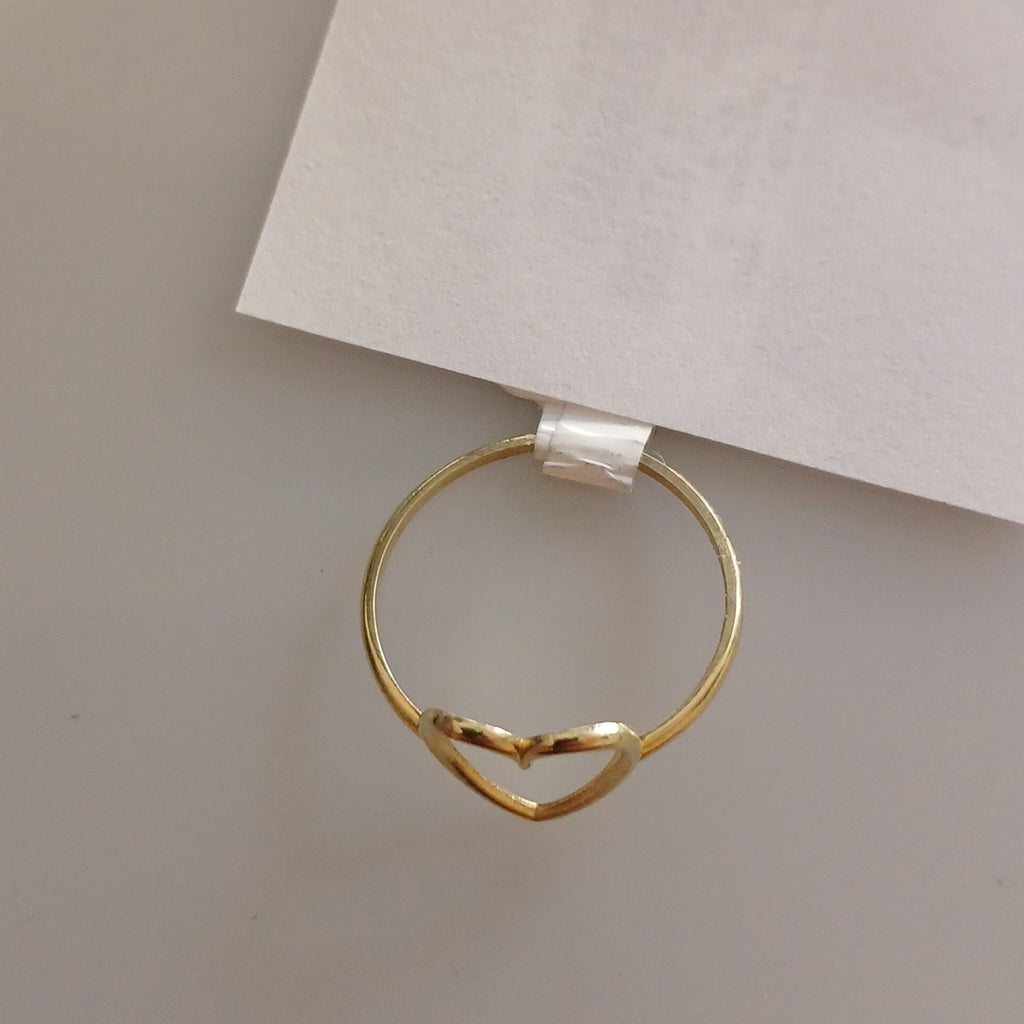 ANILLOS ANILLITO FIG CORAZON 10K TALLA 8 0.9 GR (NUEVO)