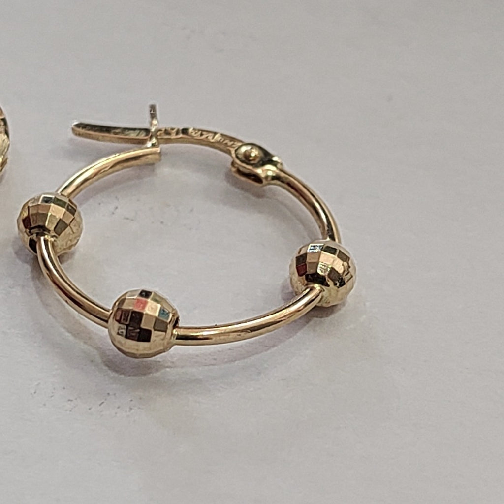ARRACADAS PAR ORO 14 K 2.2 GRMS (SEMINUEVO)
