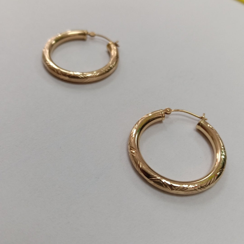 ARRACADAS PAR ORO 14 K 1.5 GRMS (SEMINUEVO)