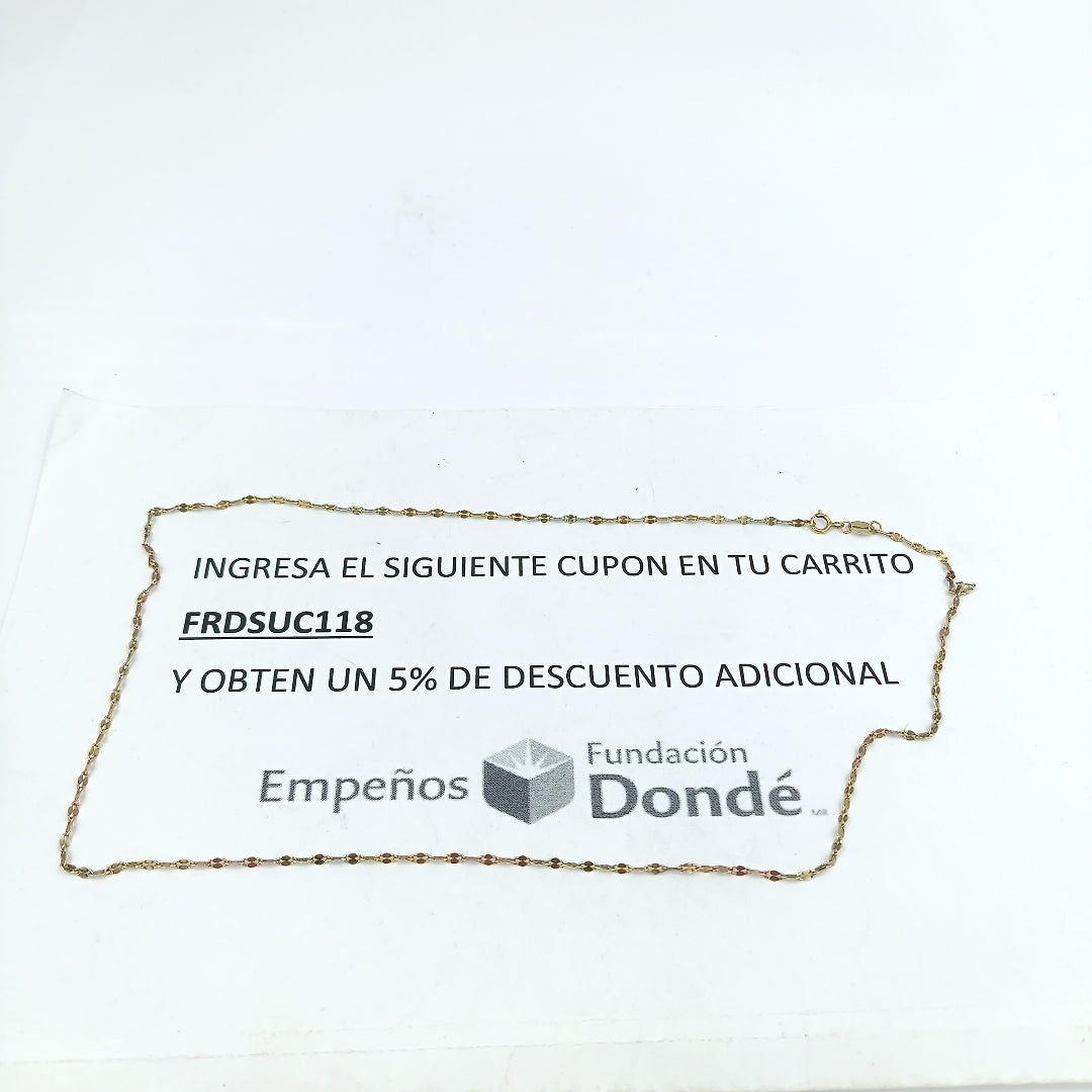 CADENA ORO 8 K 1,50 GRMS (SEMINUEVO)