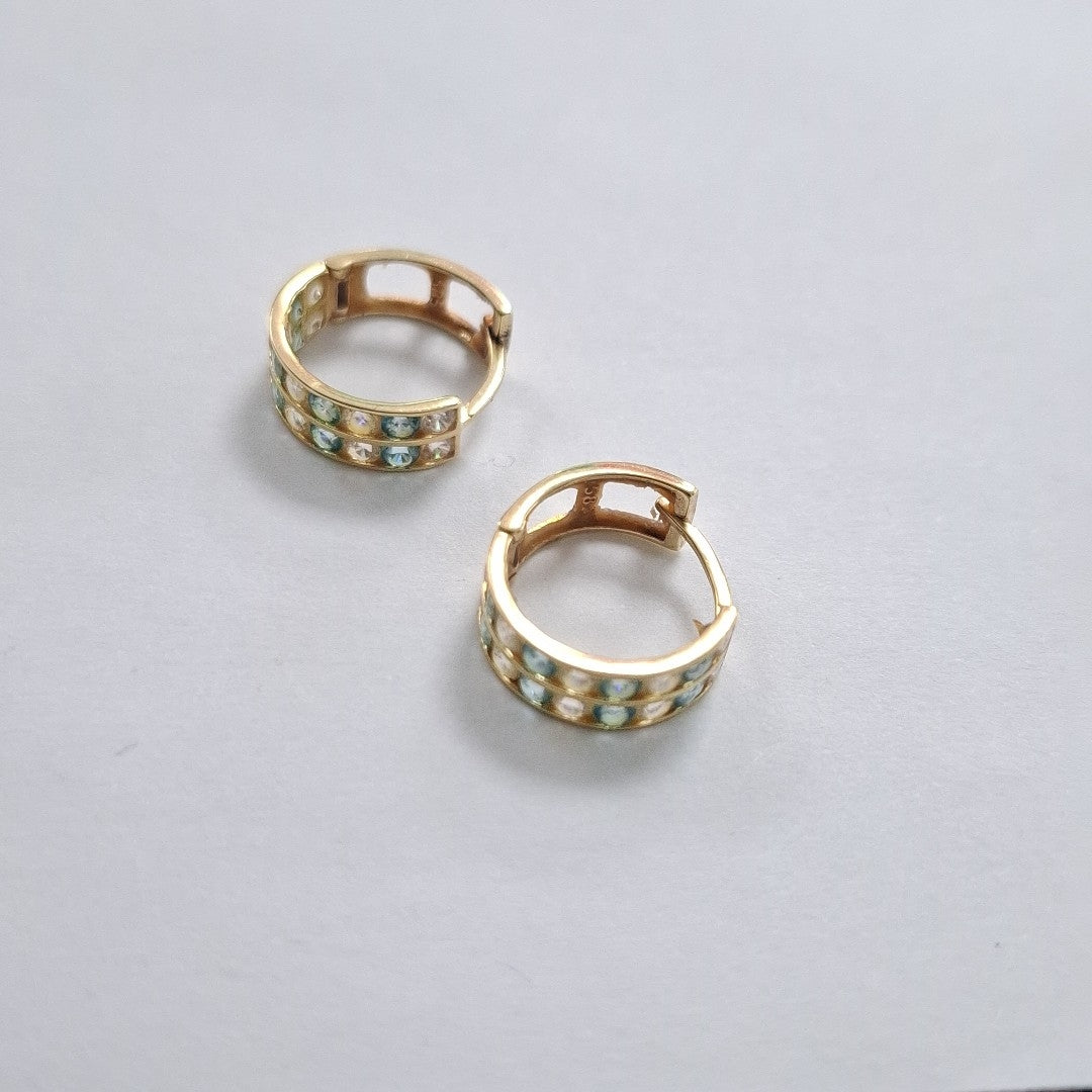 ARRACADAS PAR ORO 14 K 2.7 GRMS (SEMINUEVO)