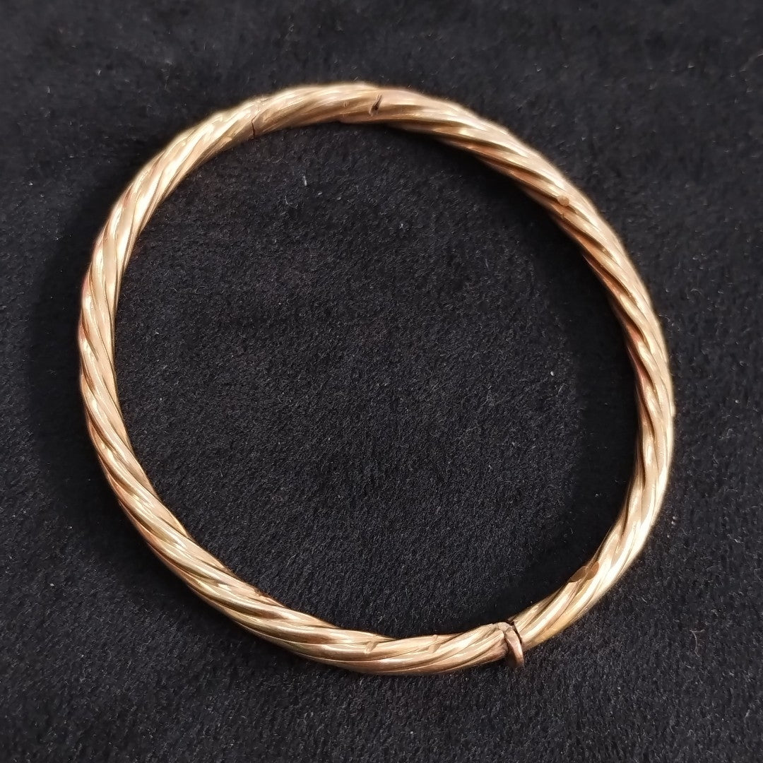 PULSERA RIGIDA ORO 14 K 11,10 GRMS (SEMINUEVO)