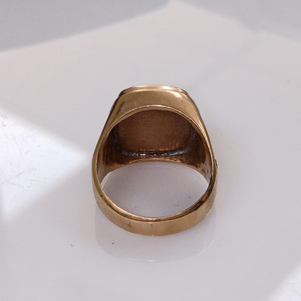 ANILLO DE GRADUACIÓN ORO 8 K 12.8 GRMS (SEMINUEVO)