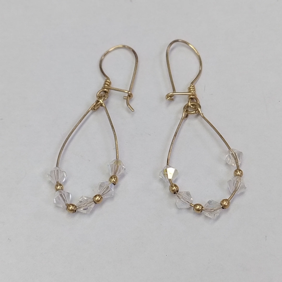 ARETES PAR ORO 14 K 1.9 GRMS (SEMINUEVO)