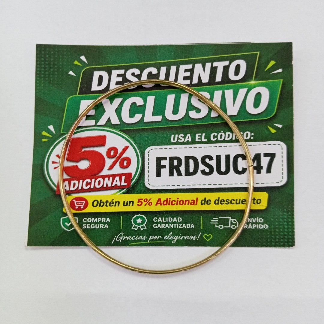 PULSERA RIGIDA ORO 10 K 3,20 GRMS (SEMINUEVO)