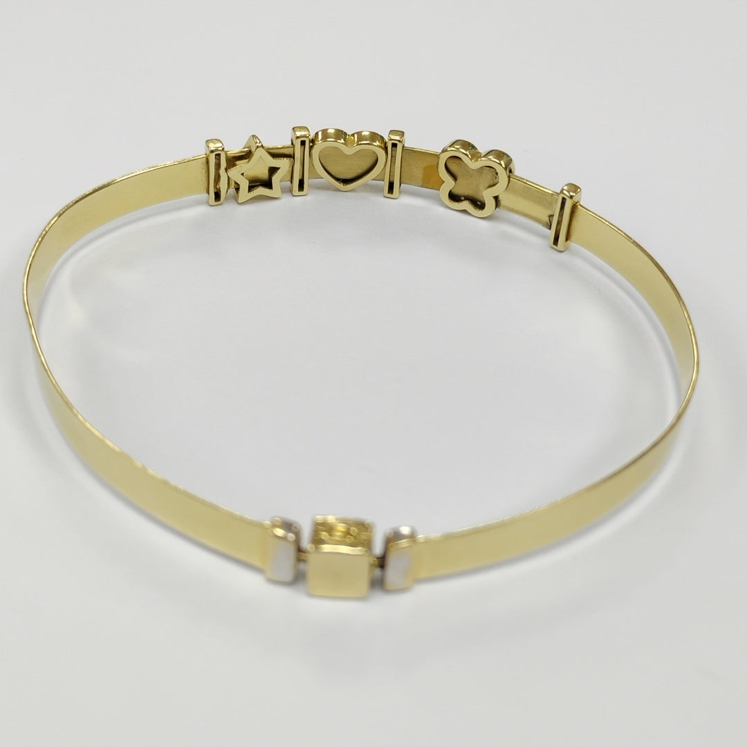 PULSERA RIGIDA ORO 14 K 11 GRMS (SEMINUEVO)