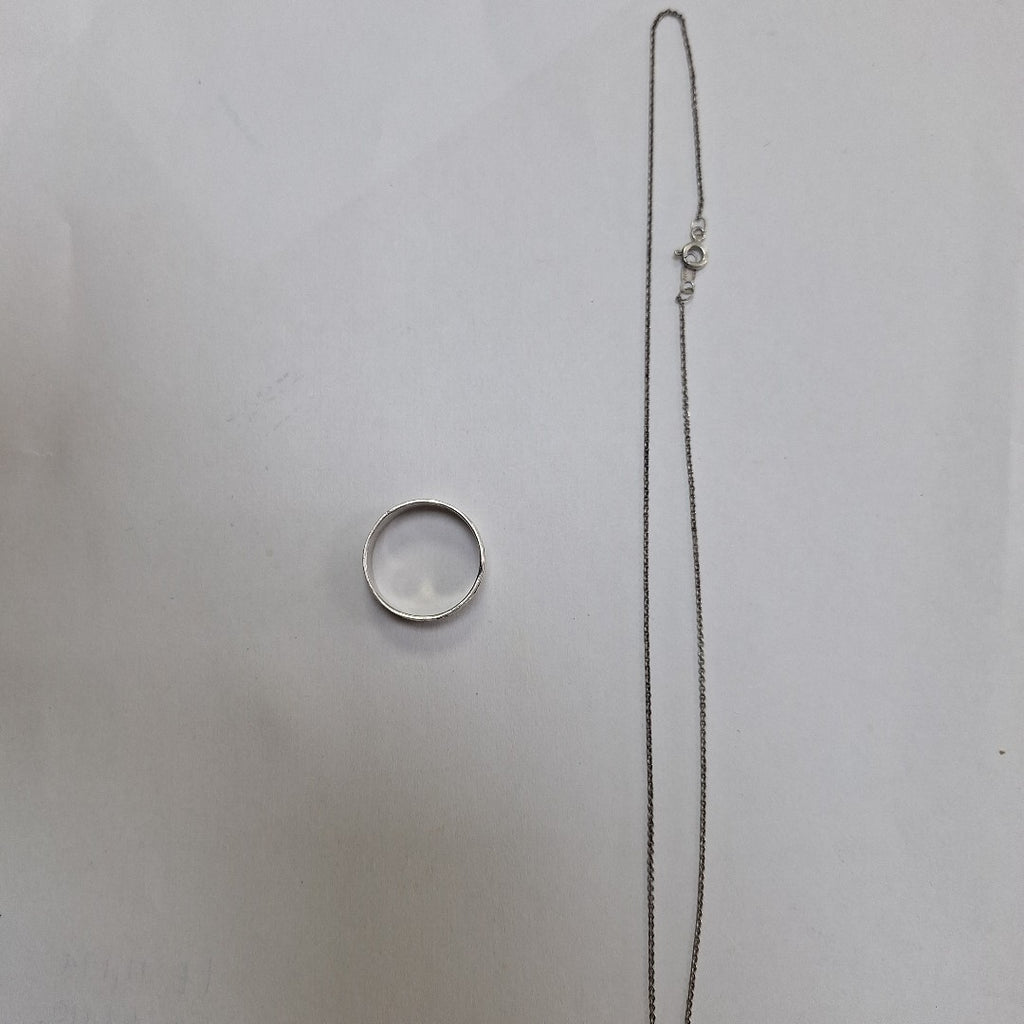 ANILLO, CADENA PLATA 6 GRMS (SEMINUEVO)