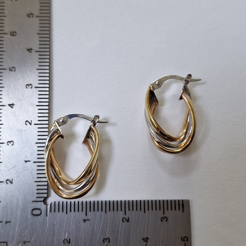ARRACADAS PAR ORO COMBINADO 10 K 2,20 GRMS (SEMINUEVO)