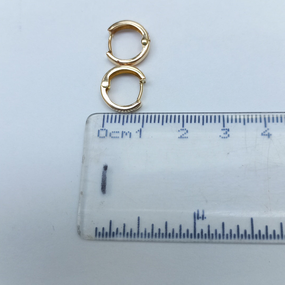 ARRACADAS PAR ORO 8 K 0.9 GRMS (SEMINUEVO)