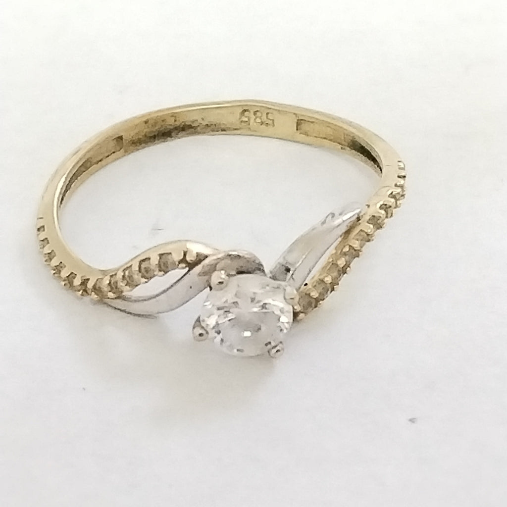 ANILLITO ORO COMBINADO 14 K 1.6 GRMS (SEMINUEVO)