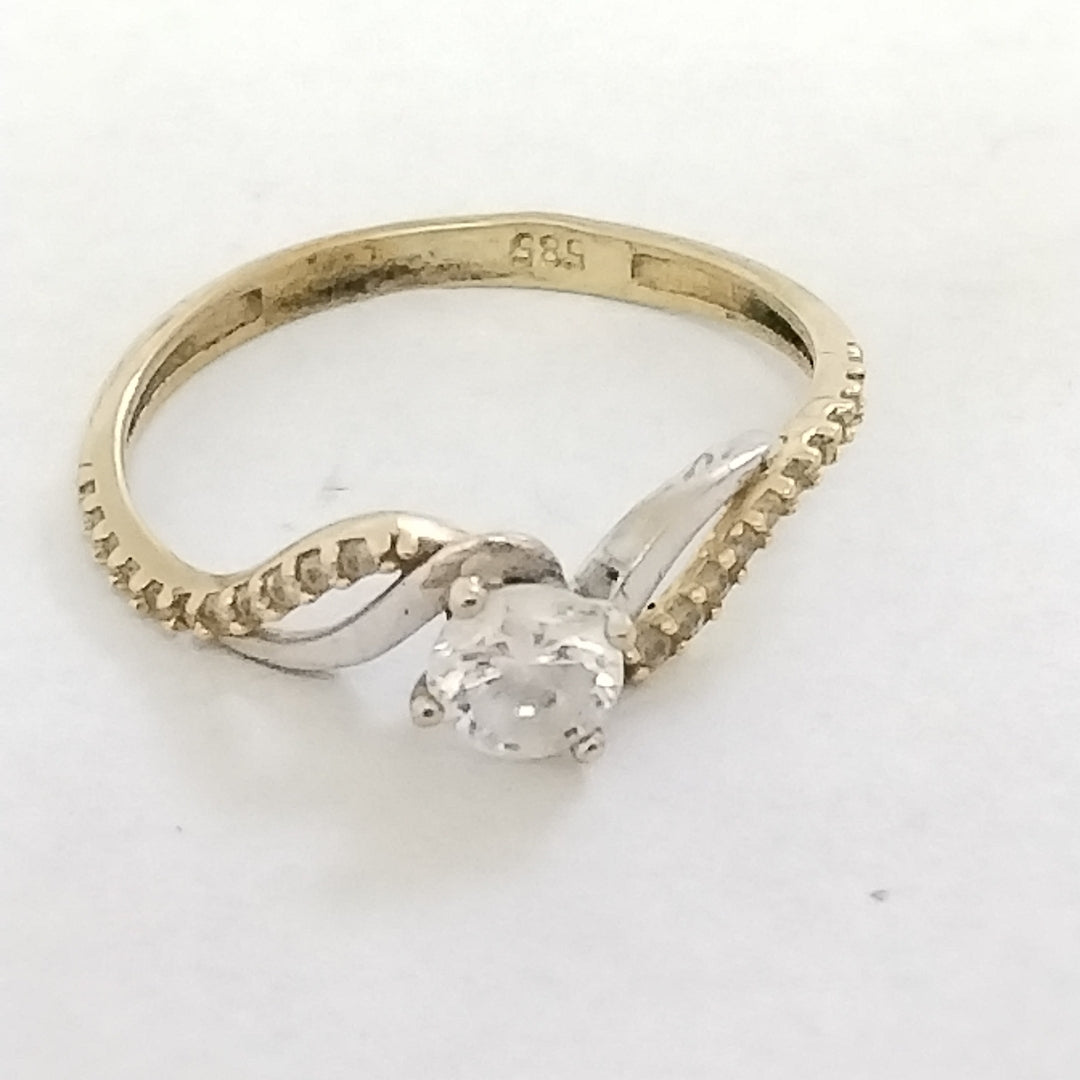 ANILLITO ORO COMBINADO 14 K 1.6 GRMS (SEMINUEVO)