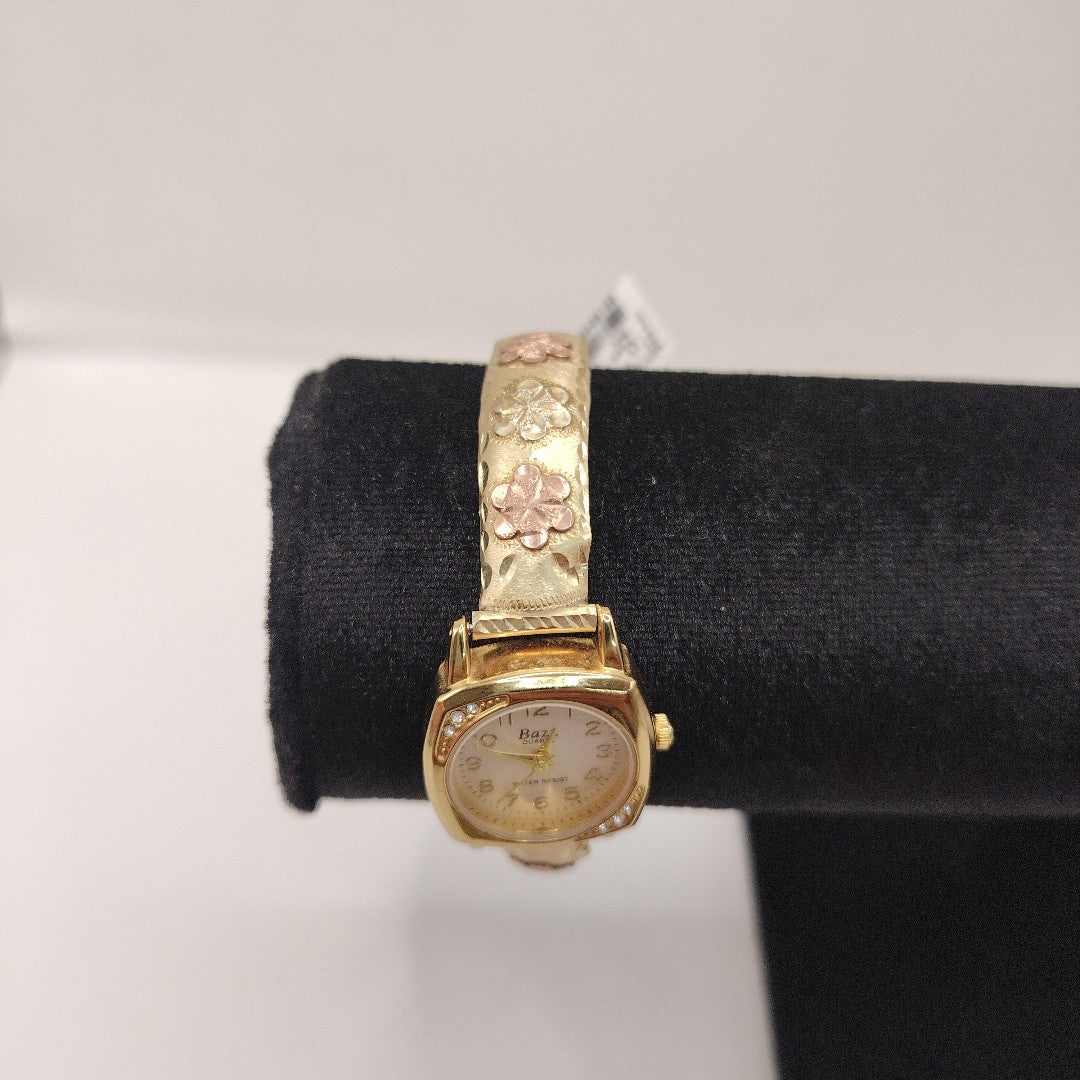 RELOJ CAJA ACERO PULSO ORO ORO 10 K 20.5 GRMS (SEMINUEVO)