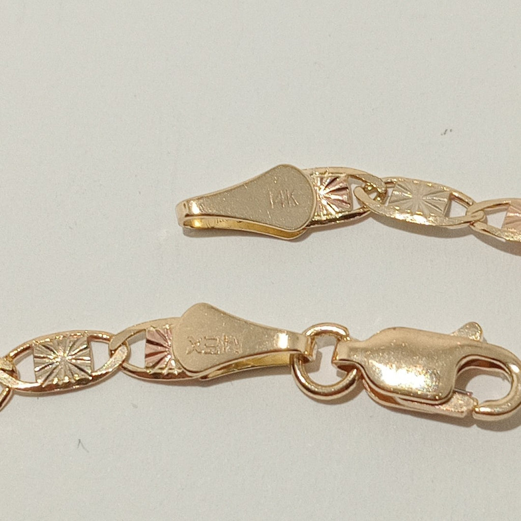 PULSERA GUCHI 14K 18 CM 3 GR (NUEVO)