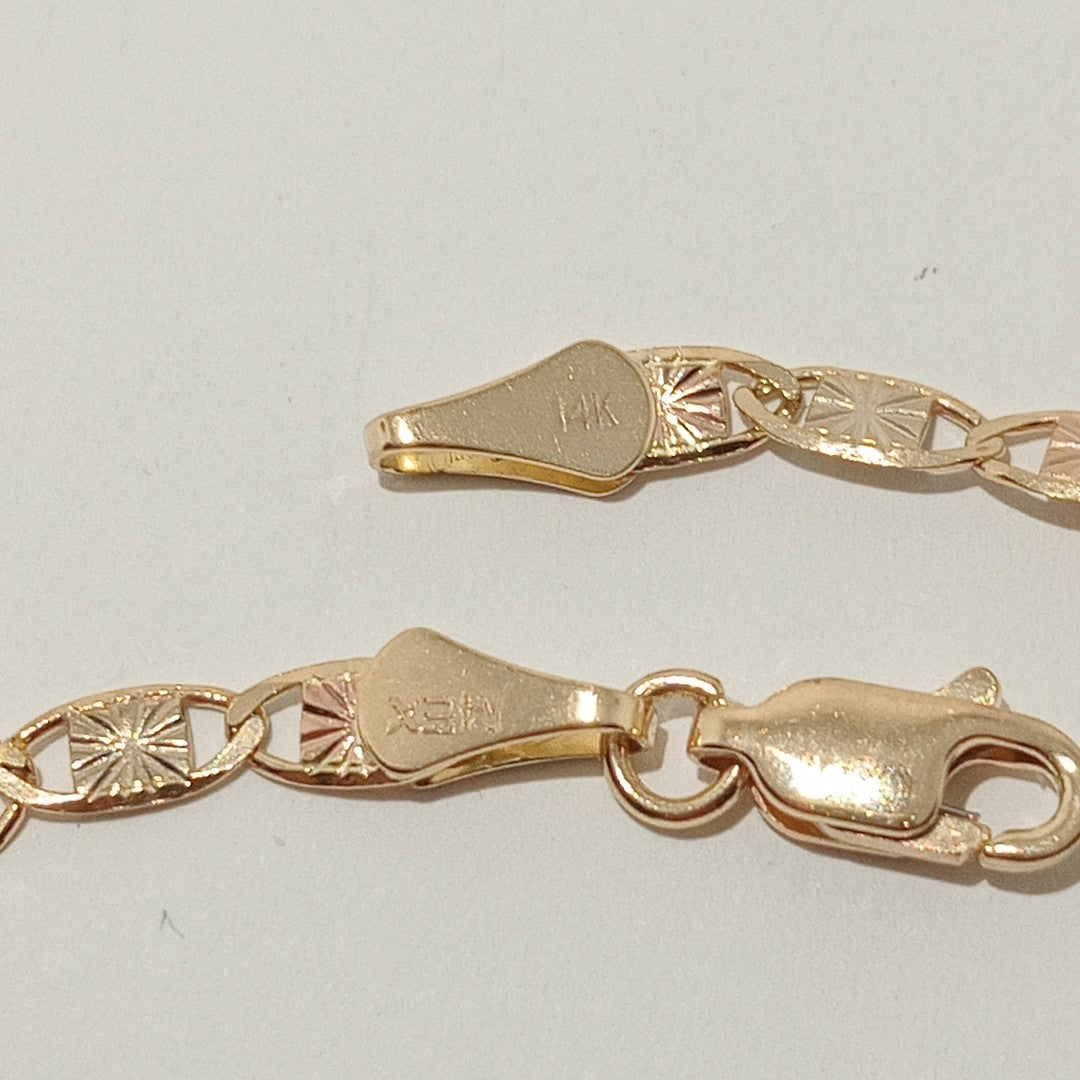 PULSERA GUCHI 14K 18 CM 3 GR (NUEVO)