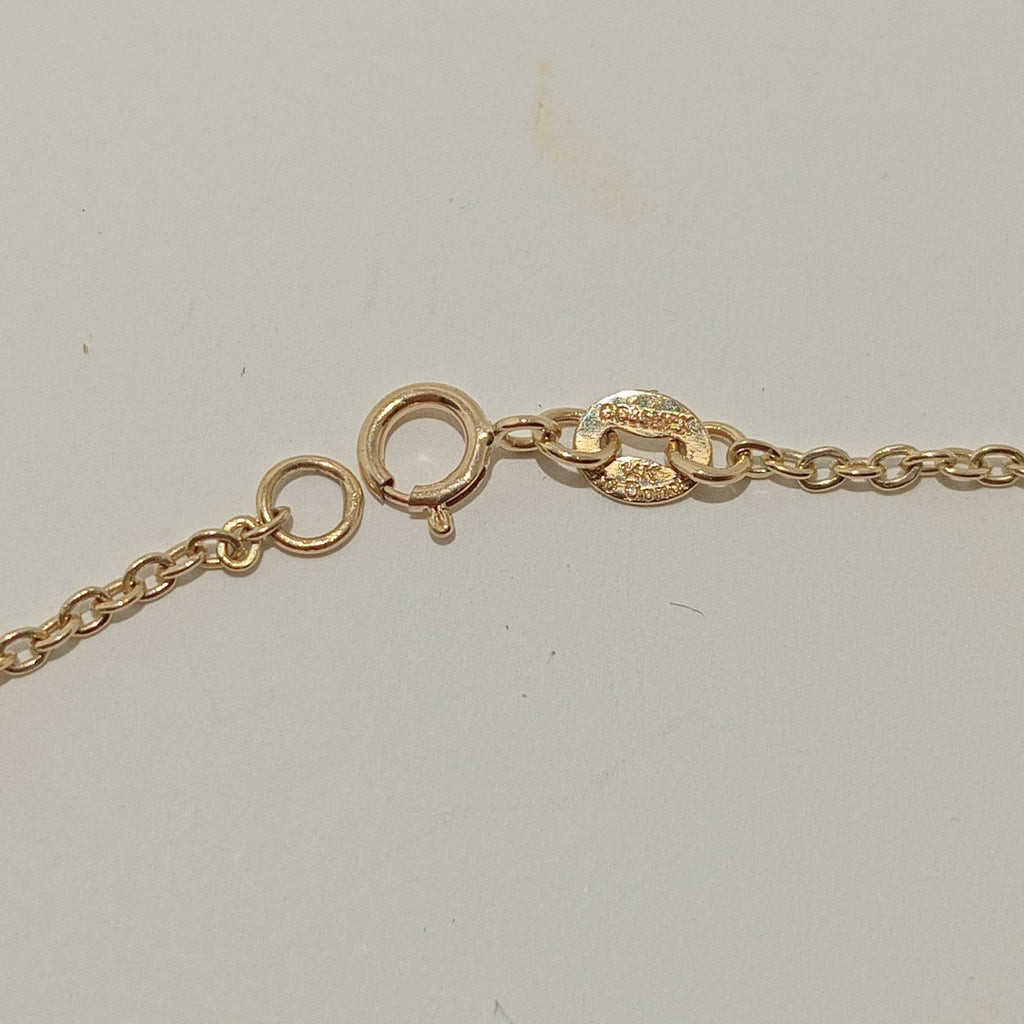 PULSERA TEJIDO ESPECIAL ARBOL 14K 18 CM 1.8 GR (NUEVO)