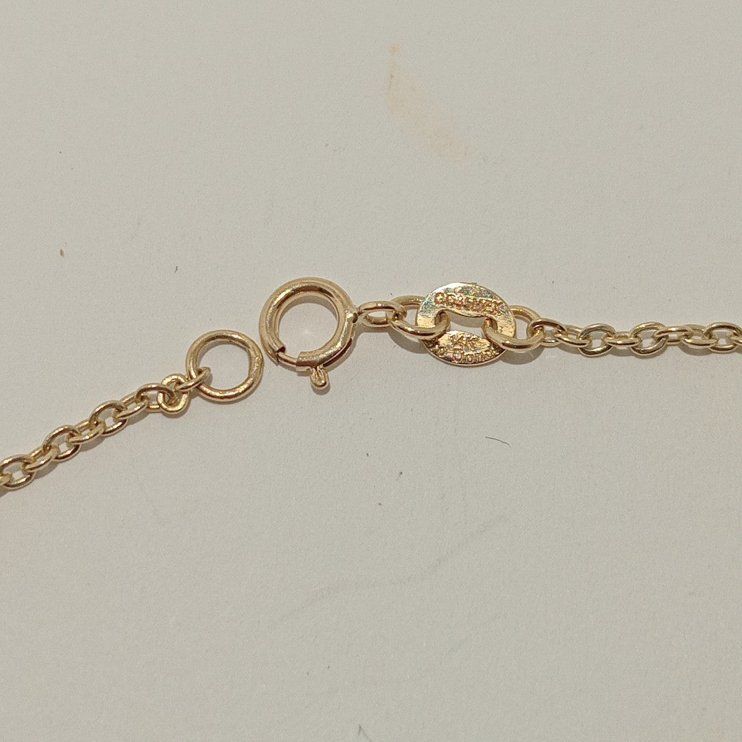 PULSERA TEJIDO ESPECIAL ARBOL 14K 18 CM 1.8 GR (NUEVO)