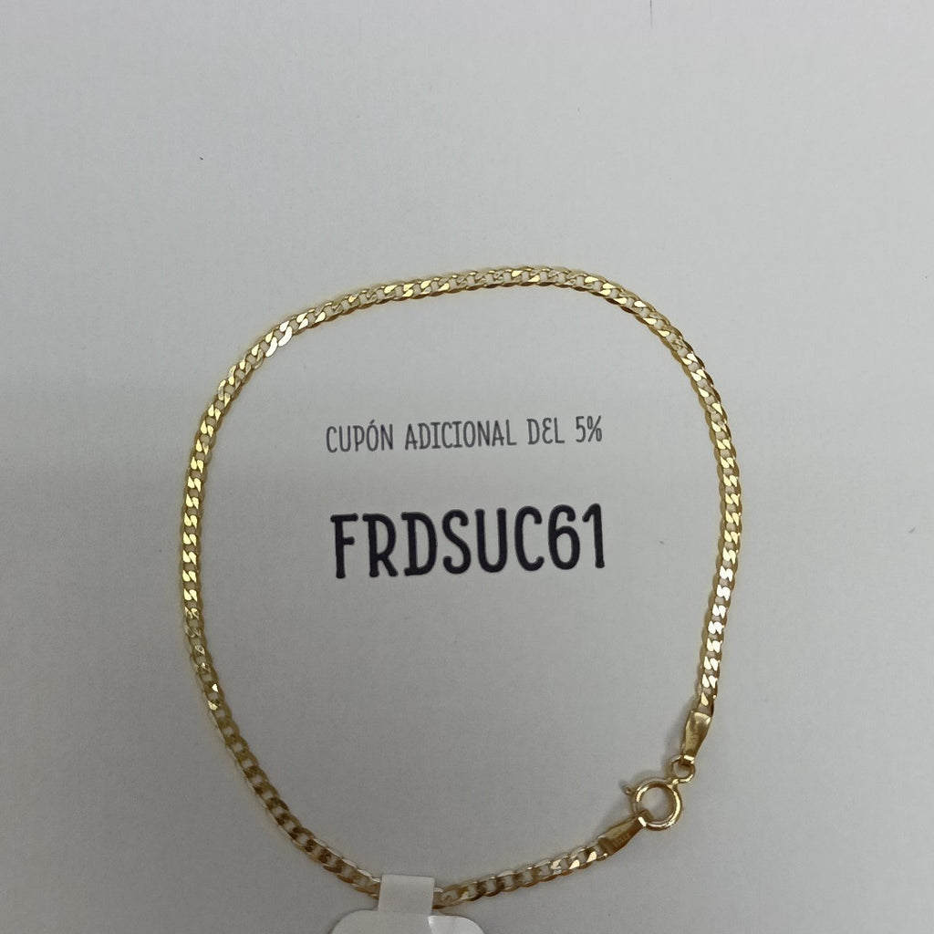 PULSERAS DAMA BARBADA AMARILLA ORO 14K 1.1 (NUEVO)