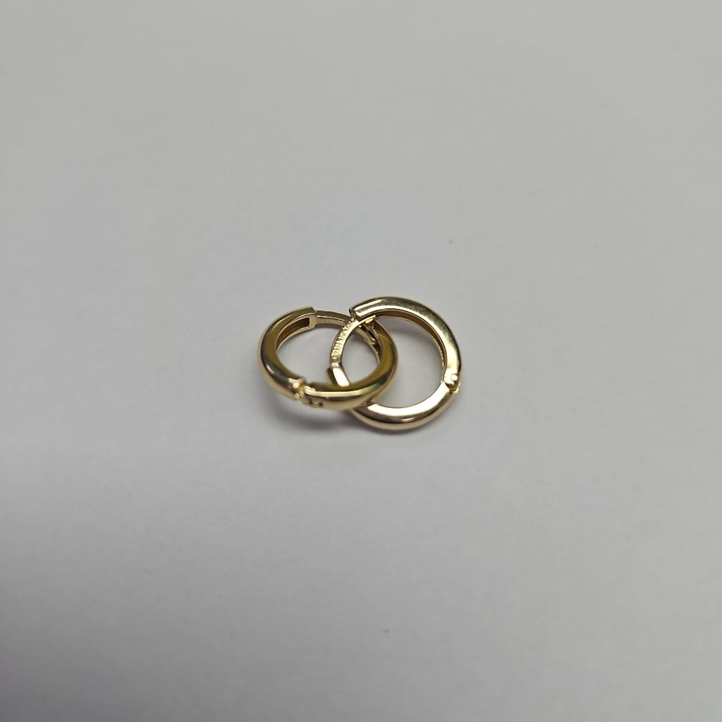 ARETES ARRACADAS LISAS 10K 1.2 GR (NUEVO)