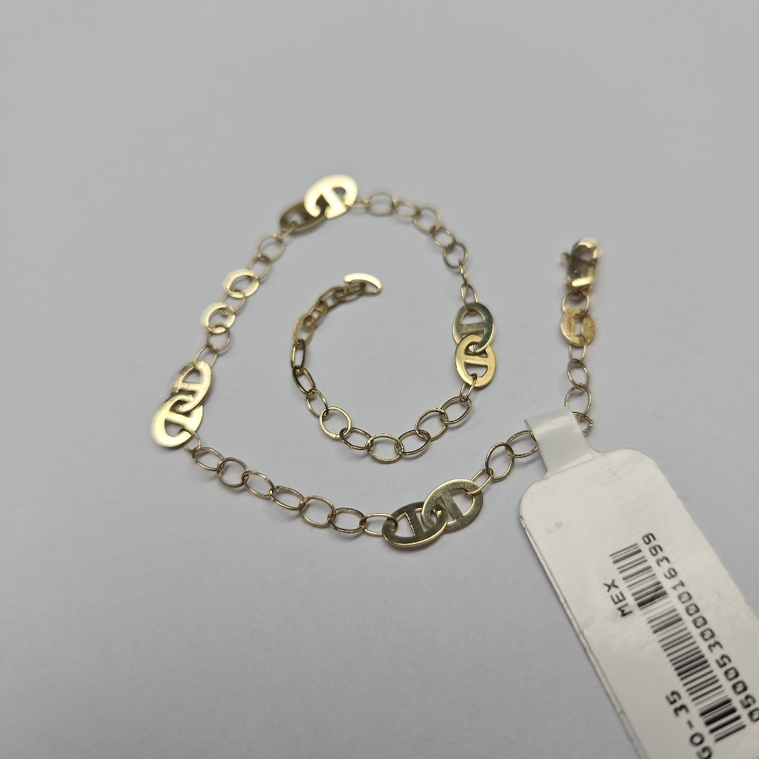 PULSERA ESPECIAL 14K 21 CM 1.8 GR (NUEVO)
