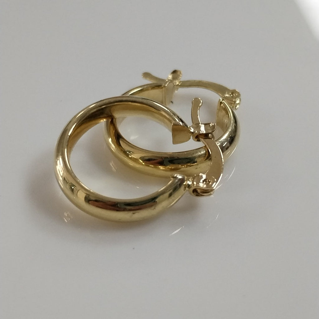 ARETES ARRACADA LISA 14K 1.6 GR (NUEVO)