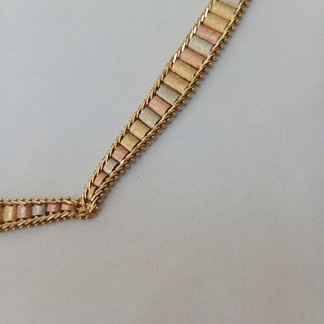 GARGANTILLA ORO COMBINADO 14 K 19,40 GRMS (SEMINUEVO)