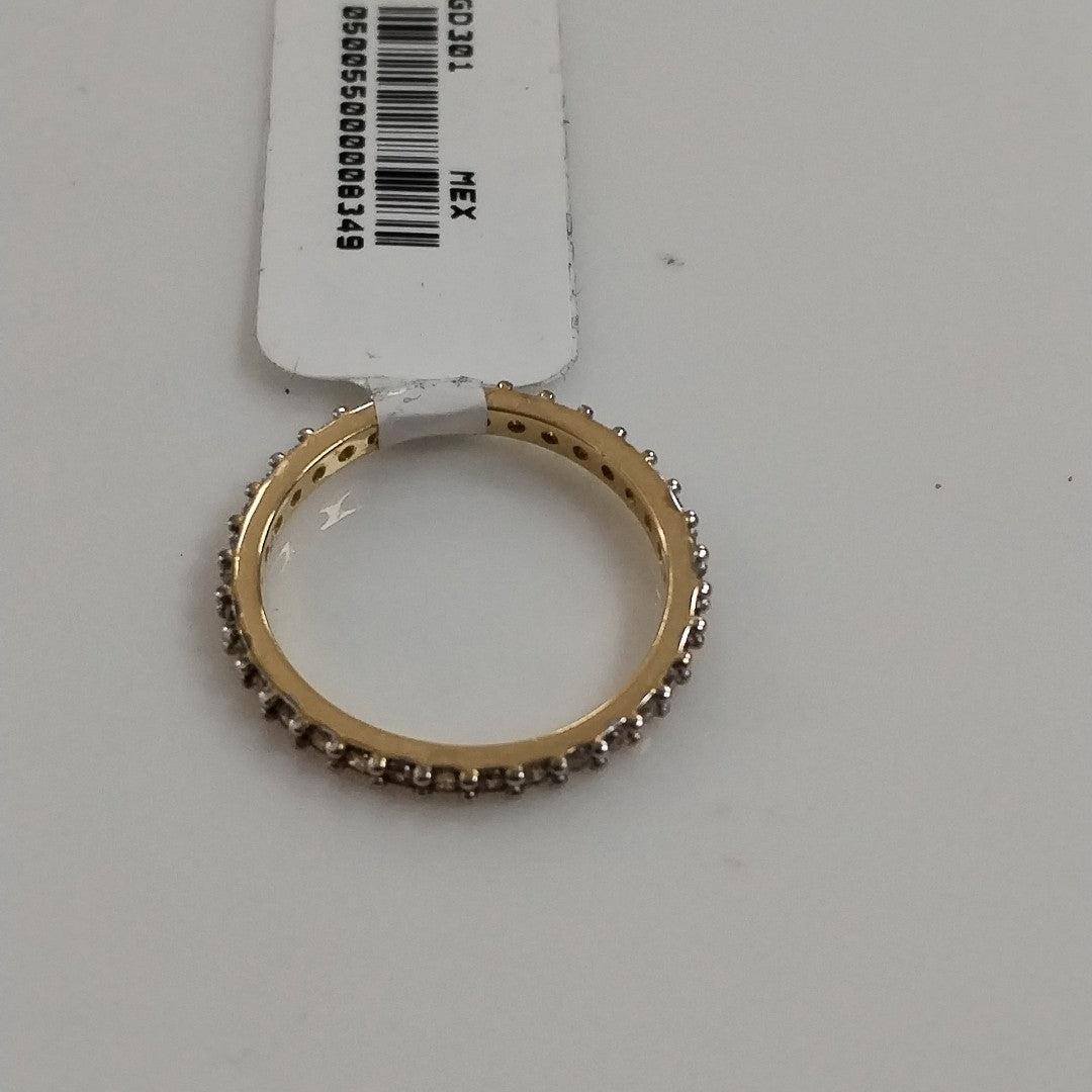 ANILLO ANILLITO CHURUMBELA C CIRCONIAS 14K 7.5 TALLA 2 GR (NUEVO)
